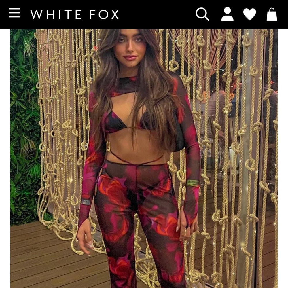 White Fox Set NEVER WORN